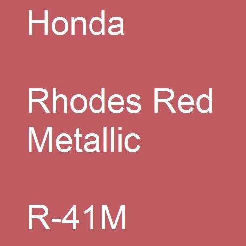 Honda, Rhodes Red Metallic, R-41M.